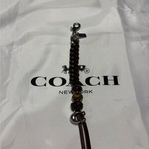 Coach Maple Braided Keychain/bag charm